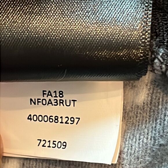 North Face zip hoodie size medium jacket black and white speckled - Picture 8 of 10